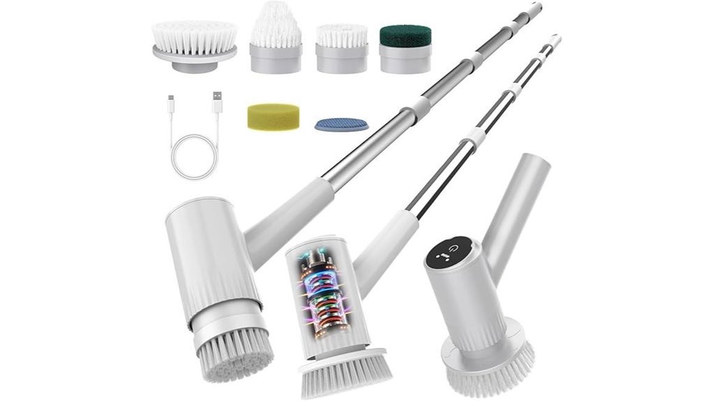 adjustable electric spin scrubber