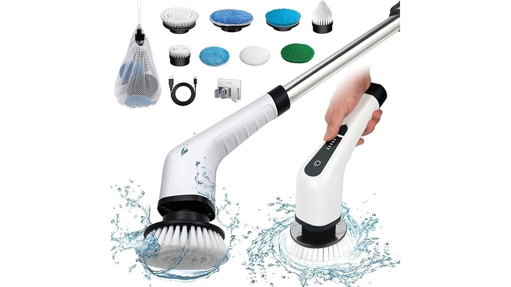 adjustable electric spin scrubber