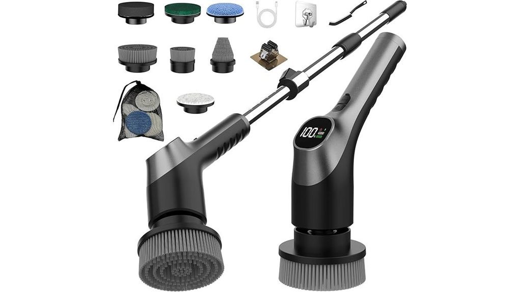adjustable electric spin scrubber