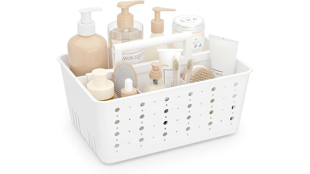 adjustable portable shower organizer