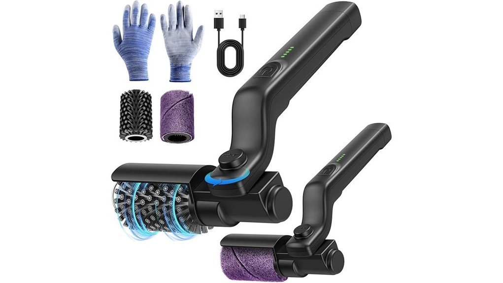 adjustable rechargeable grill brush
