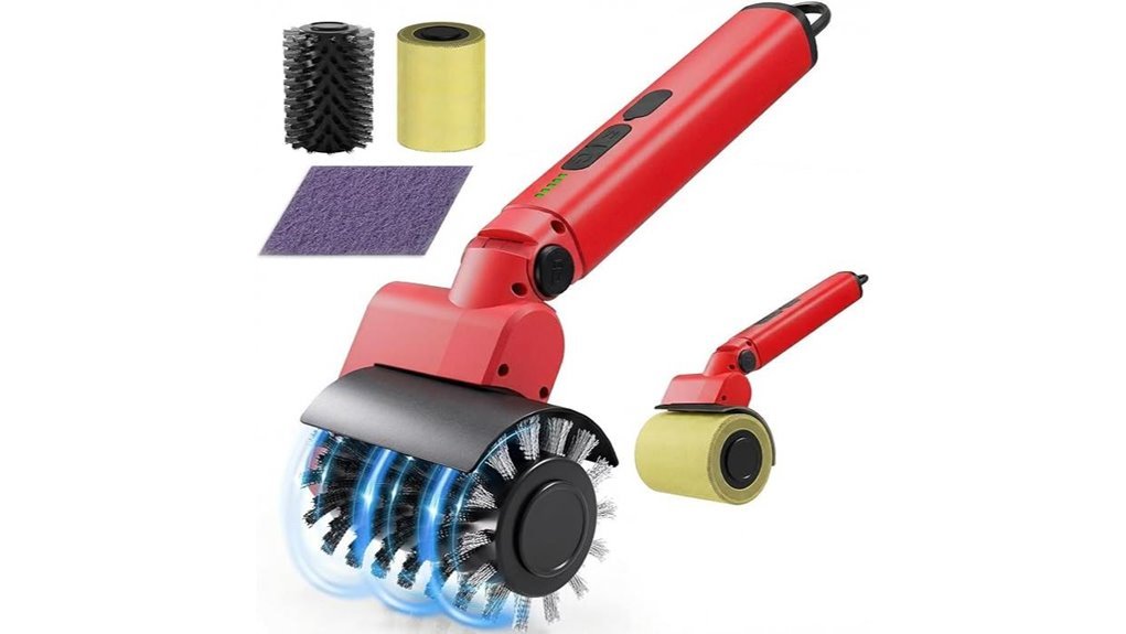 adjustable rechargeable grill brush