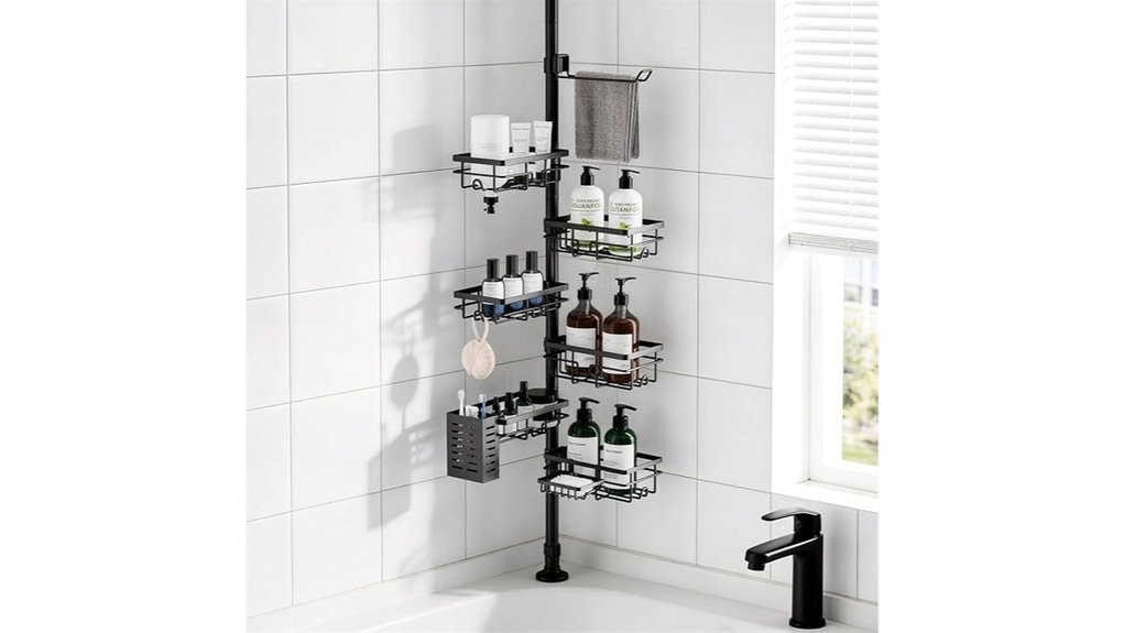 adjustable shower caddy organizer