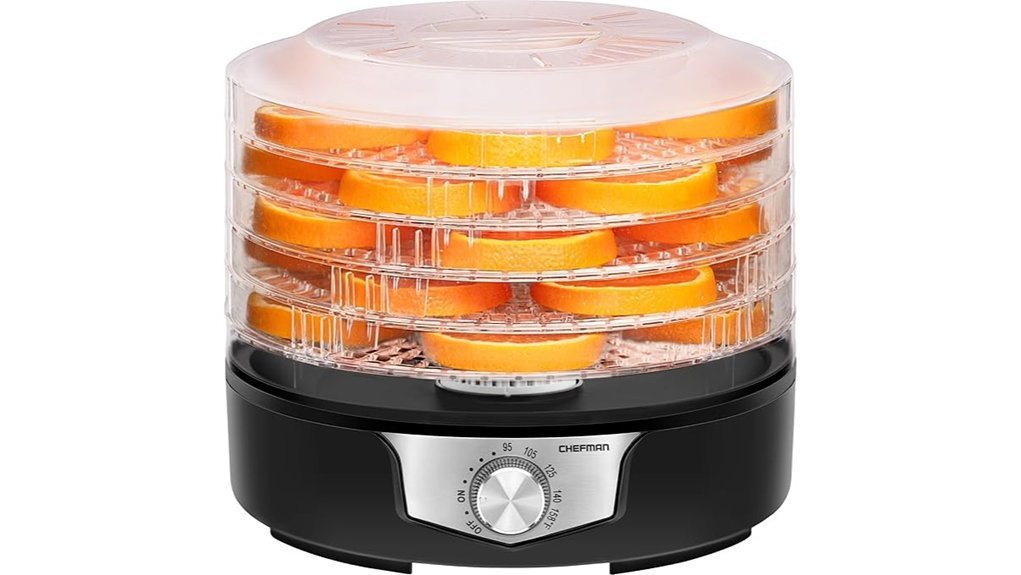 adjustable temperature food dehydrator