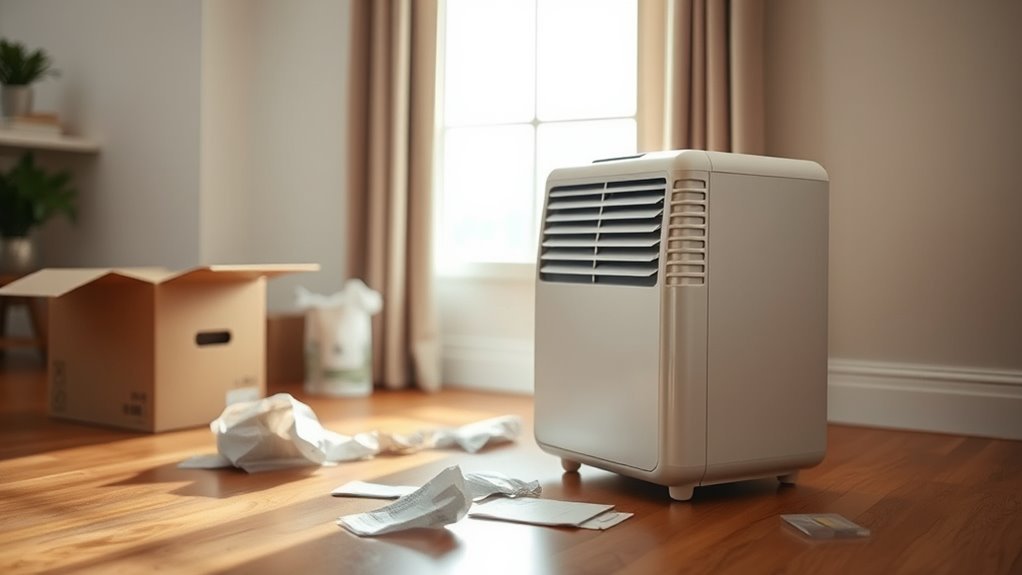 allow dehumidifier to rest