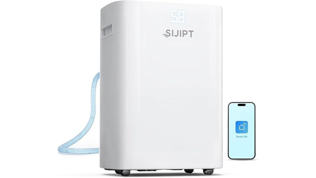 app controlled basement dehumidifier