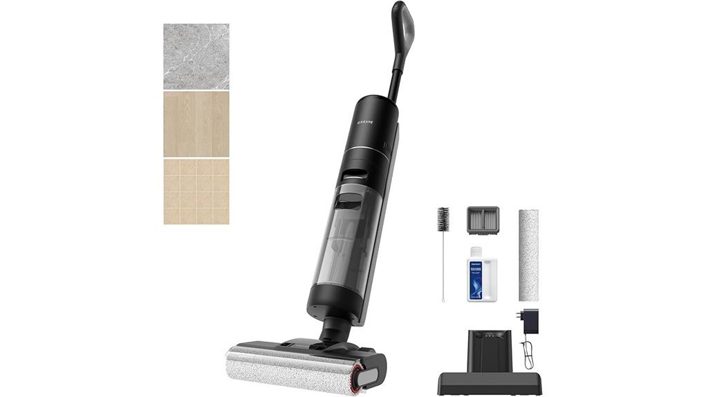 auto cleaning vacuum mop system