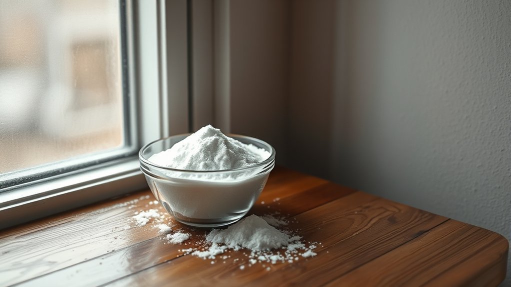 baking soda absorbs moisture