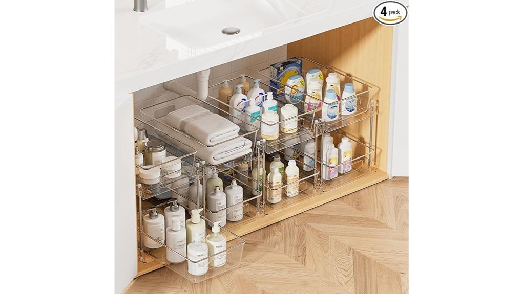 bathroom storage organizer bins