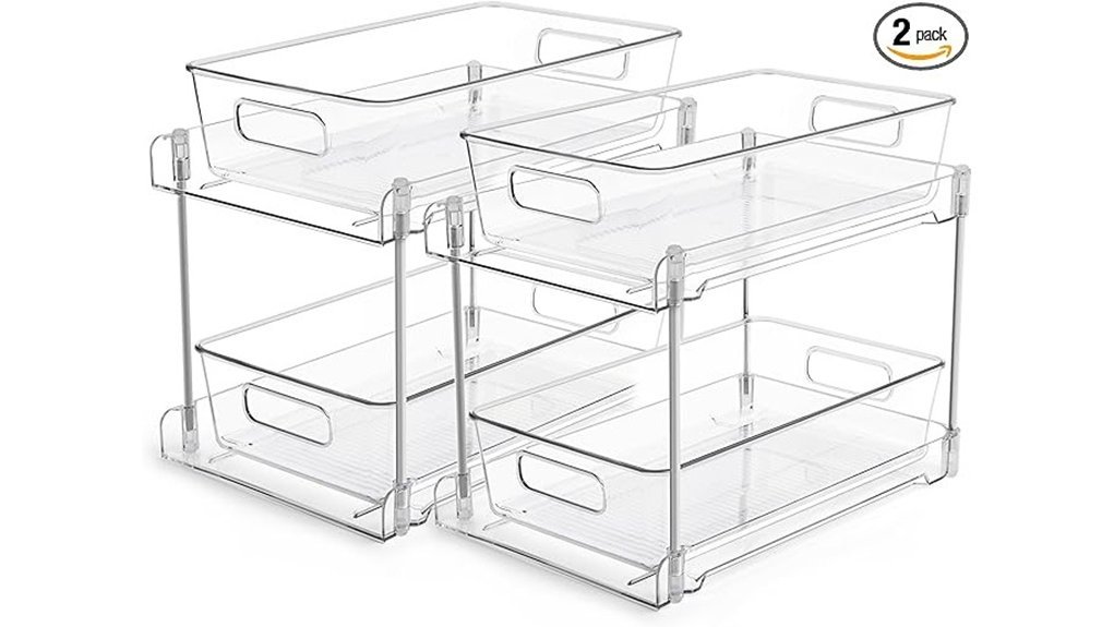 bathroom storage organizer set