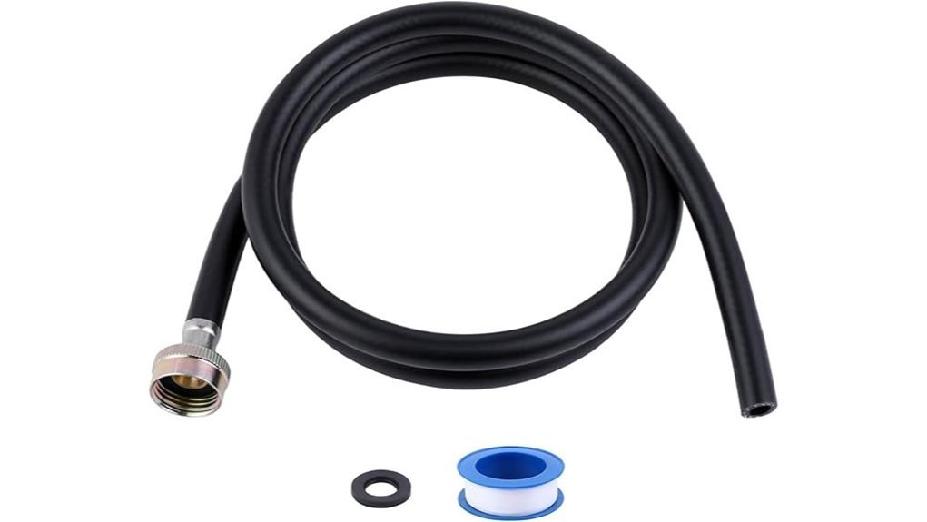 brass drain hose included