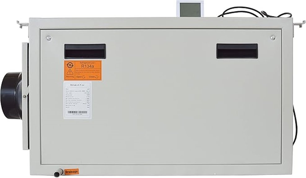 ceiling mounted dehumidifier control