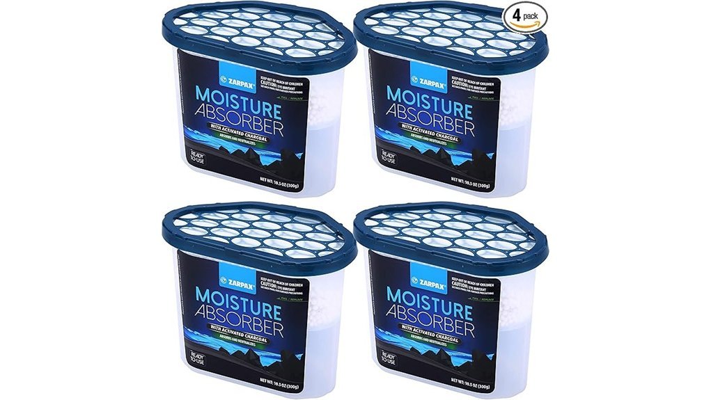 charcoal moisture absorber pack