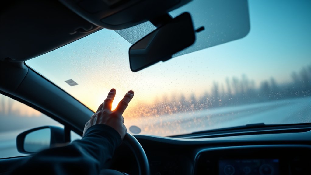 clear windshield stop fogging