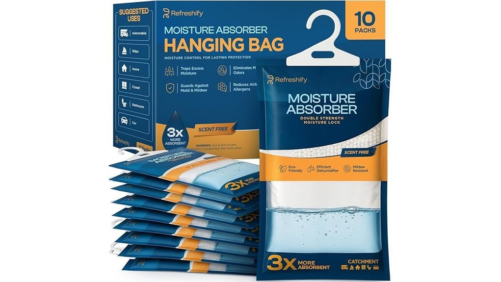 closet moisture absorber bags