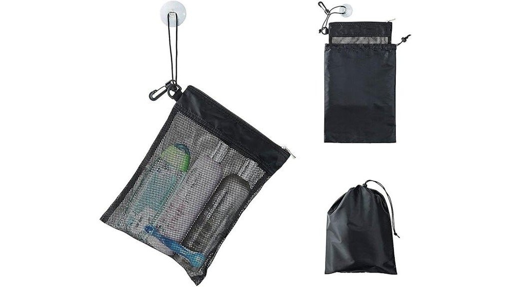 compact and convenient shower bag