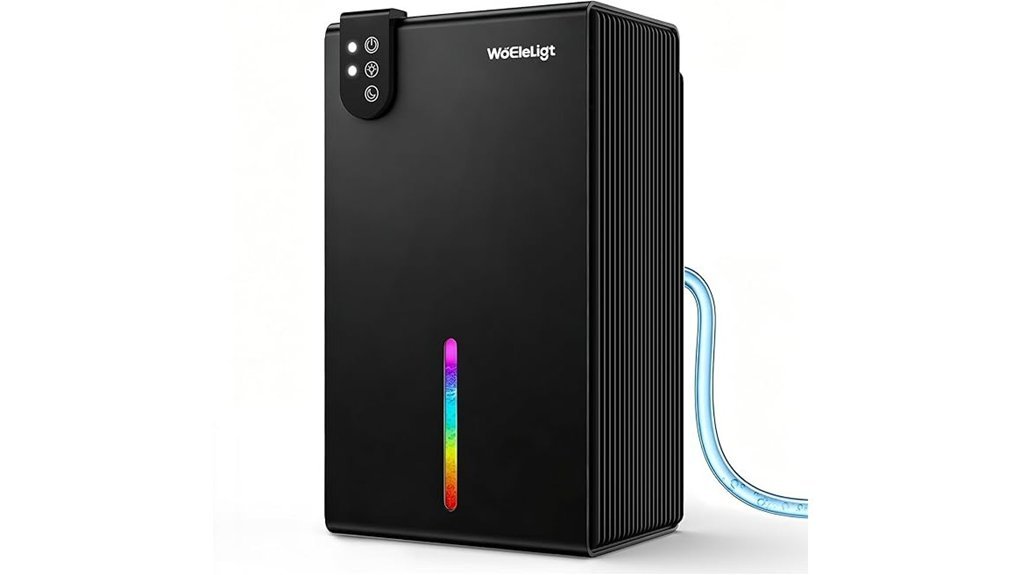 compact black home dehumidifier