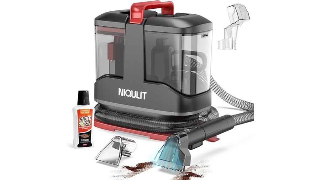 compact carpet cleaning device