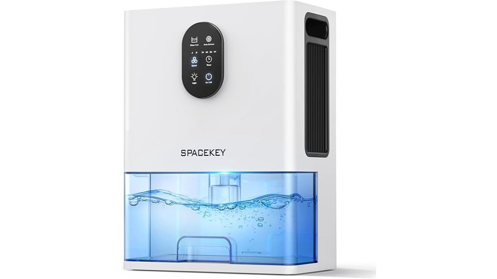compact dehumidifier with timer