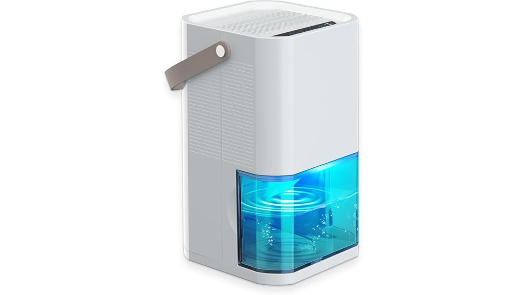 compact quiet home dehumidifier