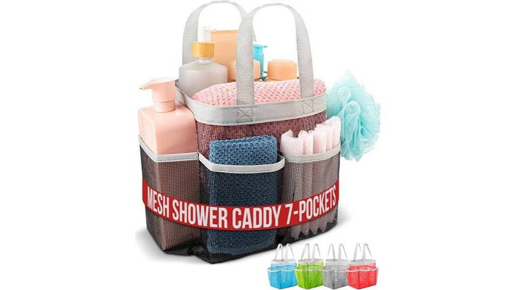 convenient mesh shower organizer
