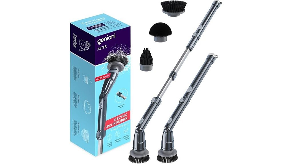 cordless 360 degree spin scrubber