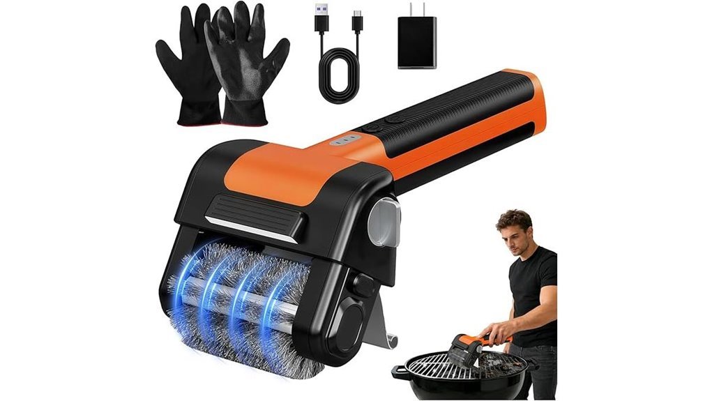 cordless bbq grill cleaner