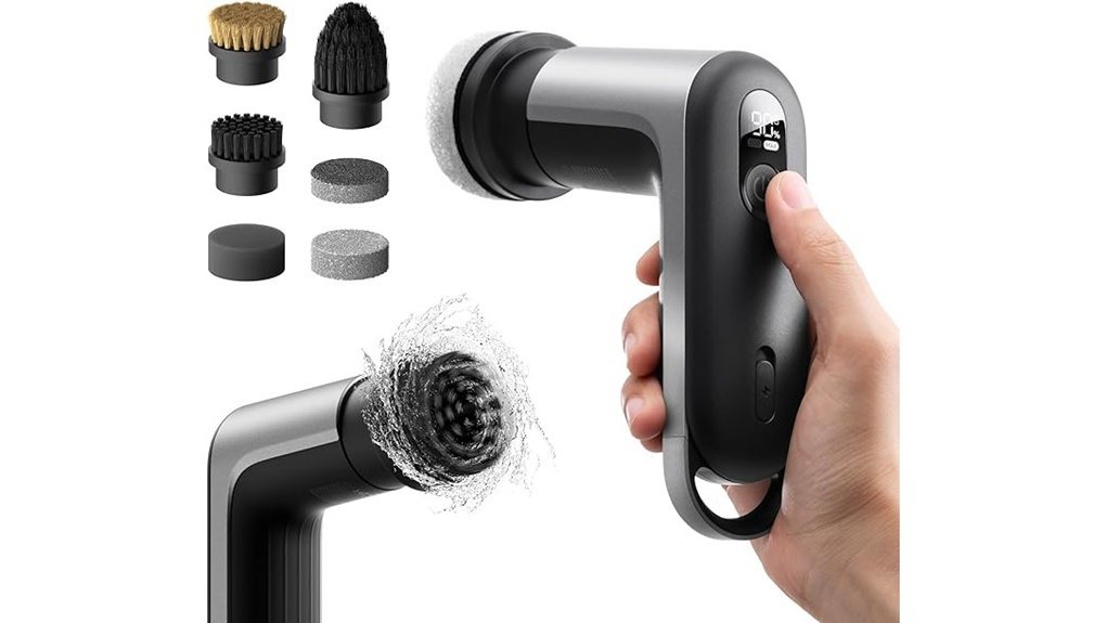 cordless electric scrubber heads