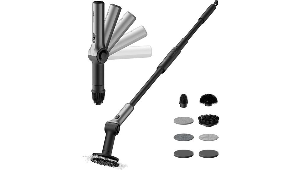 cordless electric spin scrubber