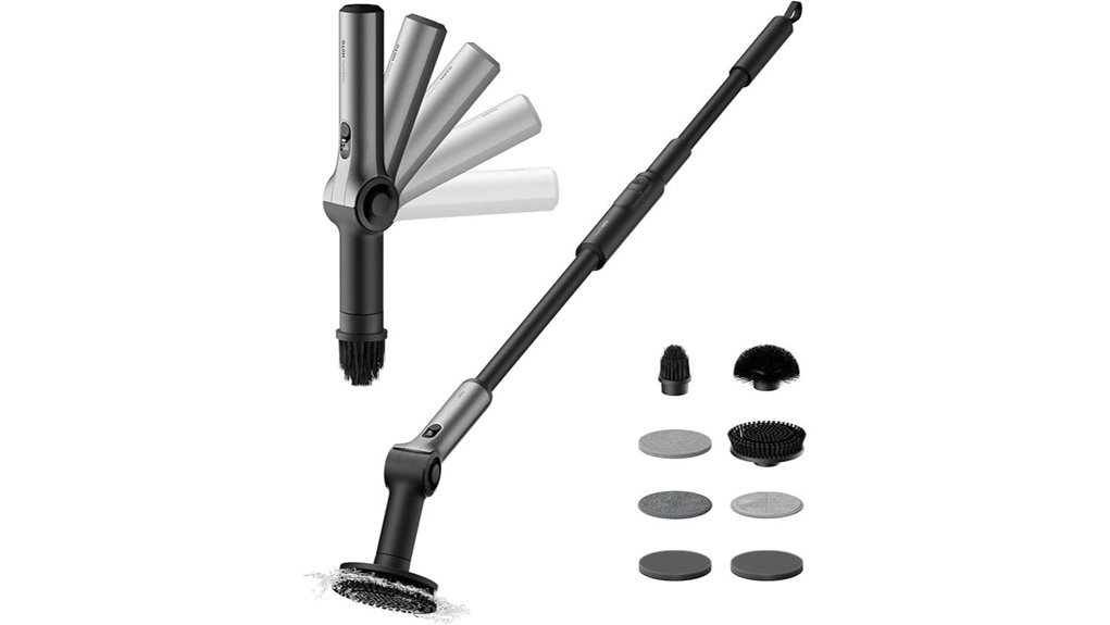 cordless electric spin scrubber