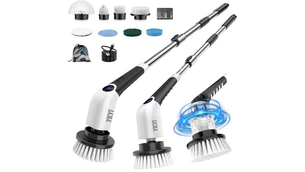 cordless electric spin scrubber