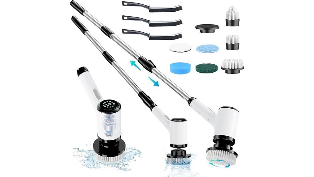 cordless long handle scrubber