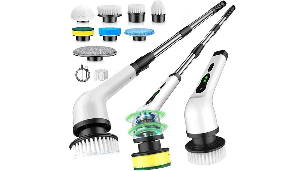 cordless waterproof electric scrubber