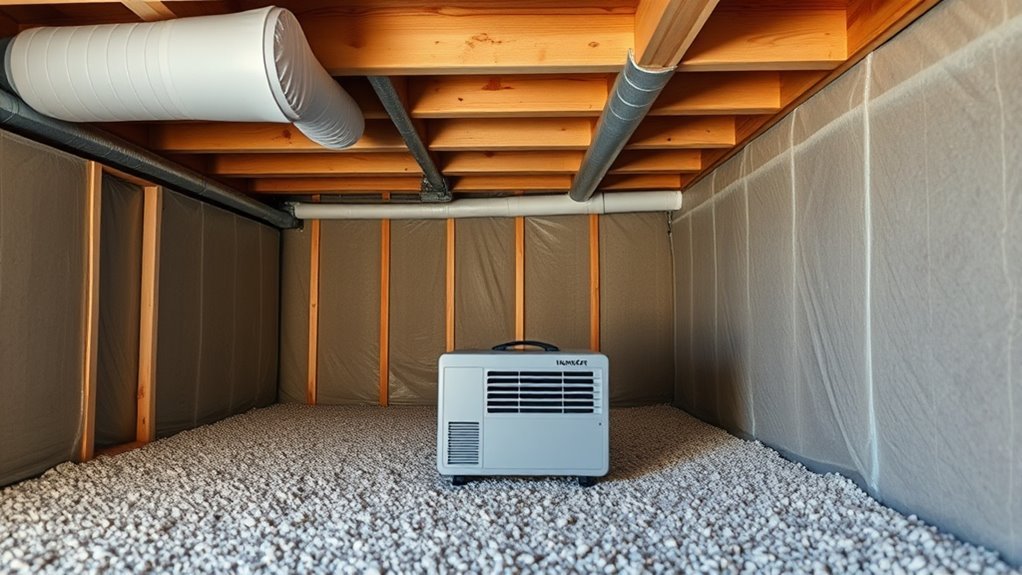 crawl space dehumidifier size