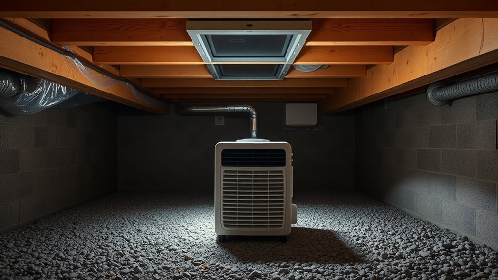 crawl space dehumidifier sizing