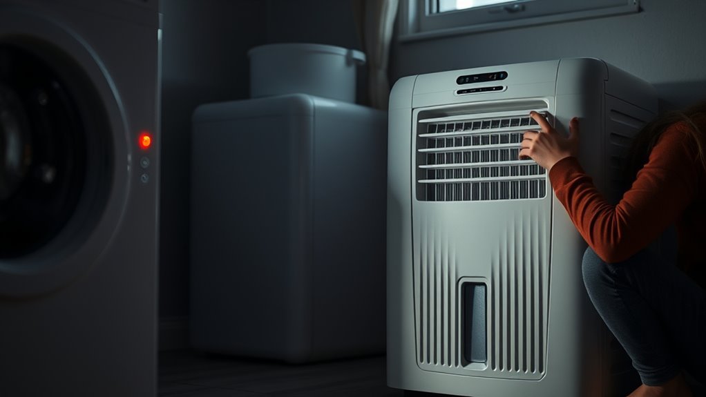 dehumidifier alert explanations provided