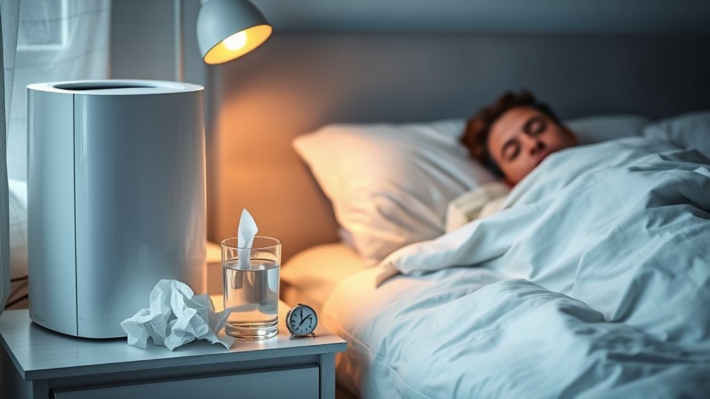 dehumidifier alleviates cold symptoms