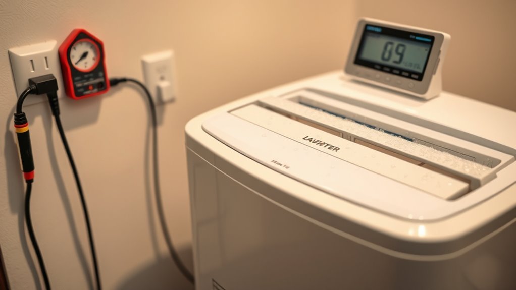 dehumidifier amp usage details