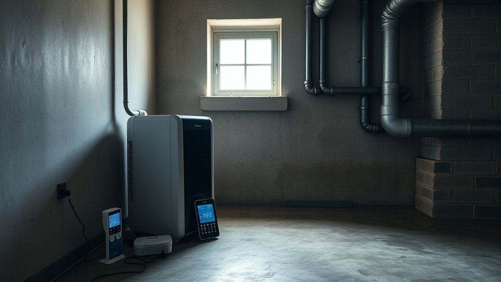 dehumidifier and radon levels