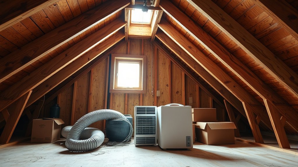 dehumidifier attic benefits risks