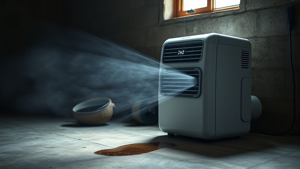 dehumidifier cold air issue