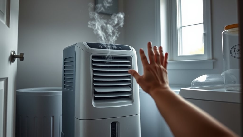 dehumidifier cold air startup