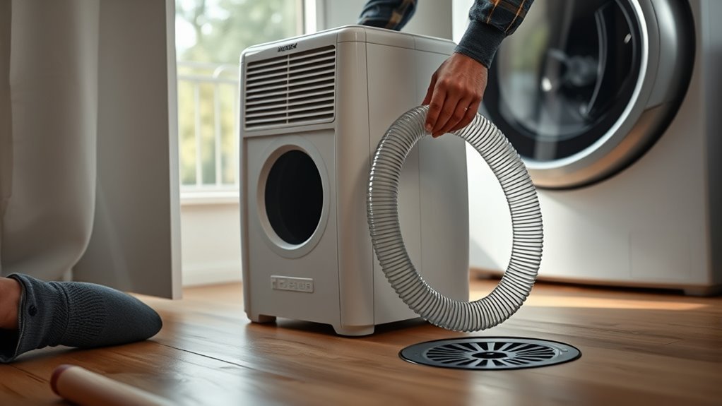 dehumidifier drain hose connection