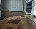 dehumidifier extracting floor moisture