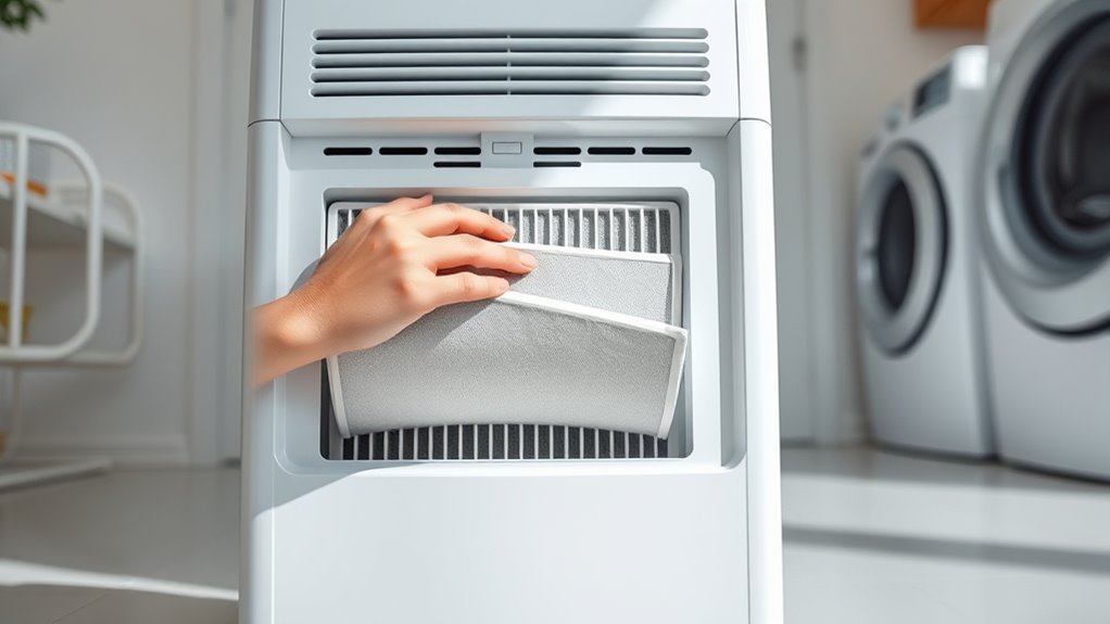 dehumidifier filter location guide