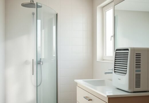 dehumidifier reduces bathroom moisture