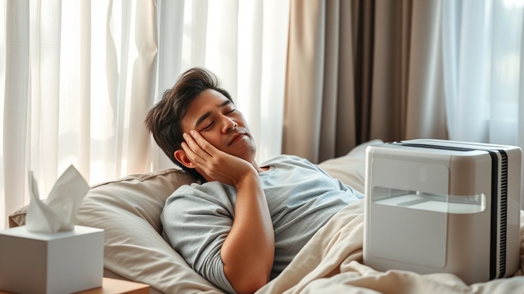 dehumidifier reduces congestion effectively