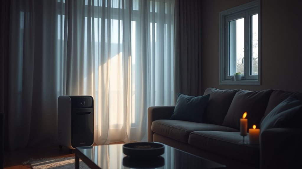dehumidifier reduces smoke odor