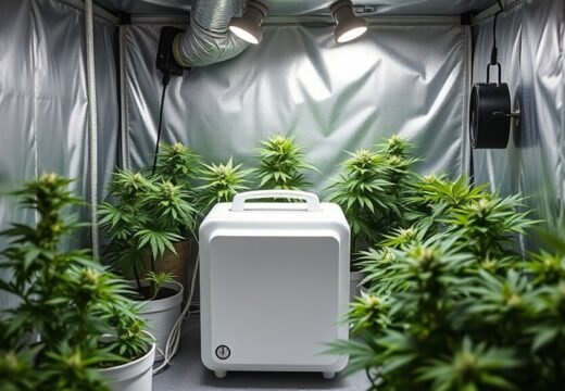dehumidifier setup for grow tent