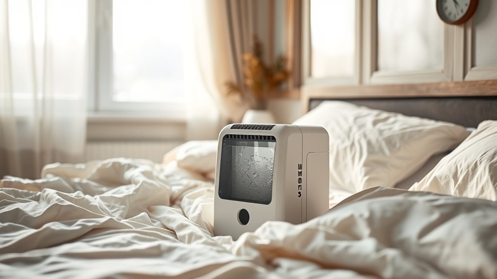 dehumidifier slightly heats room